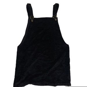 Black corduroy overall jumper